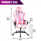 BestMassage Sedia da Gaming Sedia da Ufficio Sedia da Computer con Braccioli Girevole a 360° Supporto Lombare Sedia Direzionale Ergonomica per Adulti