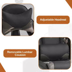 BestMassage Sedia da Gaming Racing da Ufficio con Funzione Massaggio Supporto Lombare in Pelle PU per Adulti