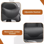 BestMassage Sedia da Gaming Racing da Ufficio con Funzione Massaggio Supporto Lombare in Pelle PU per Adulti