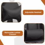 BestMassage Sedia da Gaming Racing da Ufficio con Funzione Massaggio Supporto Lombare in Pelle PU per Adulti