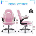 Chaise de jeu ultime JIONJOY : ergonomique, en cuir PU, chaise de bureau de direction avec accoudoirs relevables