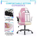 Chaise de jeu ultime JIONJOY : ergonomique, en cuir PU, chaise de bureau de direction avec accoudoirs relevables