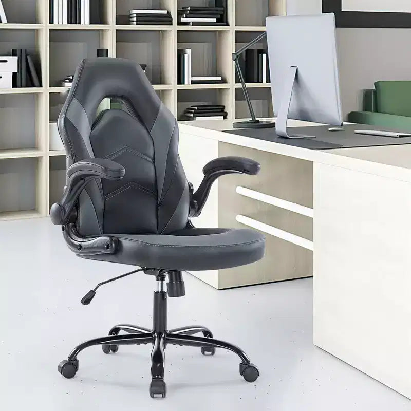 FIRNEWST Next - Level Gaming Comfort: Sedia Ergonomica in Pelle PU con Braccioli Ribaltabili Regolabili