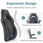 FIRNEWST Next - Level Gaming Comfort: Sedia Ergonomica in Pelle PU con Braccioli Ribaltabili Regolabili