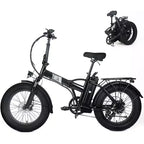 Bicicletta elettrica per adulti, Ebike pieghevole con pneumatici fat da 20 x 4.0, batteria rimovibile da 48V e cambio a 7 velocità, ideale per il pendolarismo