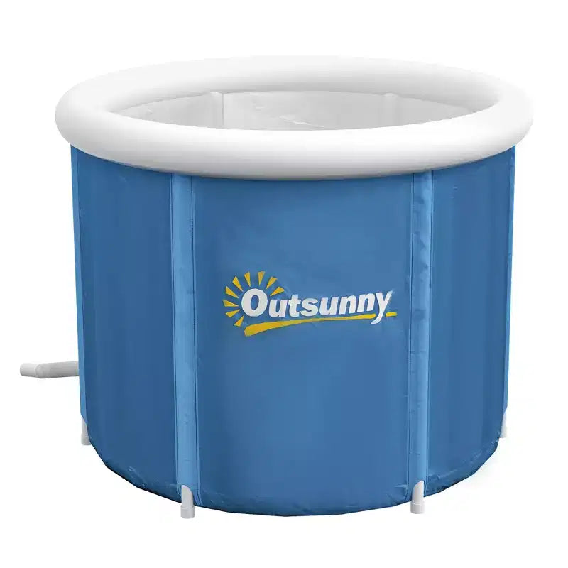 Baignoire de glace portable, baignoire de plongée froide extérieure avec couvercle thermique, housse et sac de transport, pour la récupération des athlètes et la thérapie par l'eau froide