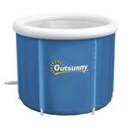 Baignoire de glace portable, baignoire de plongée froide extérieure avec couvercle thermique, housse et sac de transport, pour la récupération des athlètes et la thérapie par l'eau froide