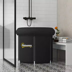 Baignoire de glace portable, baignoire de plongée froide extérieure avec couvercle thermique, housse et sac de transport, pour la récupération des athlètes et la thérapie par l'eau froide