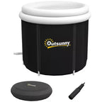 Portable Ice Bath Tub, Outdoor Cold Plunge Tub with Thermo Lid, Cover and Carry Bag, for Athletes Recovery and Cold Water Therapy