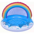 Pool Central 37 Inflatable Rainbow Canopy Baby Swimming Pool