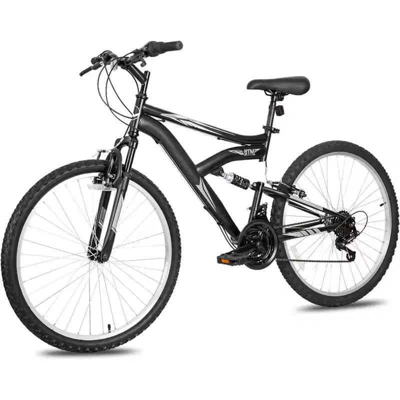 hykolity VTT 26 27.5 Pouces, 18 Vitesses avec Suspension Intégrale, Selle Réglable pour Cyclisme en Plein Air Hommes Femmes