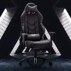 Sedia da Gaming in Ecopelle PU Anti-Sudore con Bracciolo Fisso Supporto Lombare Sedia Ergonomica con Braccioli Doppi e Poggiapiedi