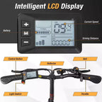 Bici Elettrica Pieghevole Costway 16 con Motore Brushless da 650 W di Picco