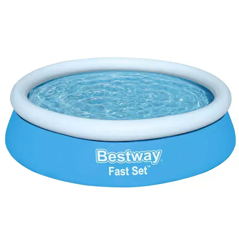 Bestway Fast Set  6' Inflatable Round Pool with Easy Drain, Family Splash Pool