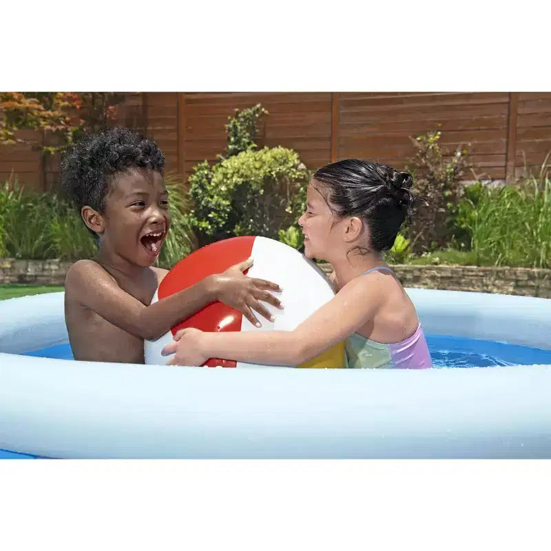 Piscine ronde gonflable Bestway Fast Set 1,83 m avec vidange facile, piscine familiale
