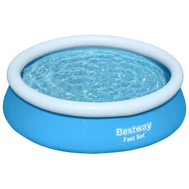 Piscine ronde gonflable Bestway Fast Set 1,83 m avec vidange facile, piscine familiale