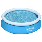 Piscine ronde gonflable Bestway Fast Set 1,83 m avec vidange facile, piscine familiale