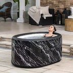 Baignoire gonflable SaluSpa Glacial Dip pour bain froid, marbre noir, utilisation toute l'année