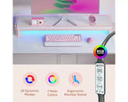 Scrivania da Gaming Bestier da 52 pollici con ciabatta e supporto per monitor a LED per ufficio domestico