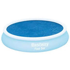 Bestway Round Solar Pool Cover for 10 Round Above Ground Swimming Pools - Heat Retention & Protection from Debris for Outdoor Pools