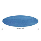 Bâche solaire ronde Bestway pour piscines rondes hors sol de 3,05 m – Maintien de la chaleur et protection contre les débris pour piscines extérieures