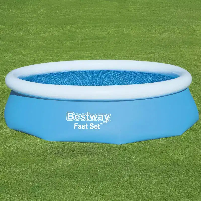 Bâche solaire ronde Bestway pour piscines rondes hors sol de 3,05 m – Maintien de la chaleur et protection contre les débris pour piscines extérieures