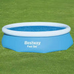 Bâche solaire ronde Bestway pour piscines rondes hors sol de 3,05 m – Maintien de la chaleur et protection contre les débris pour piscines extérieures