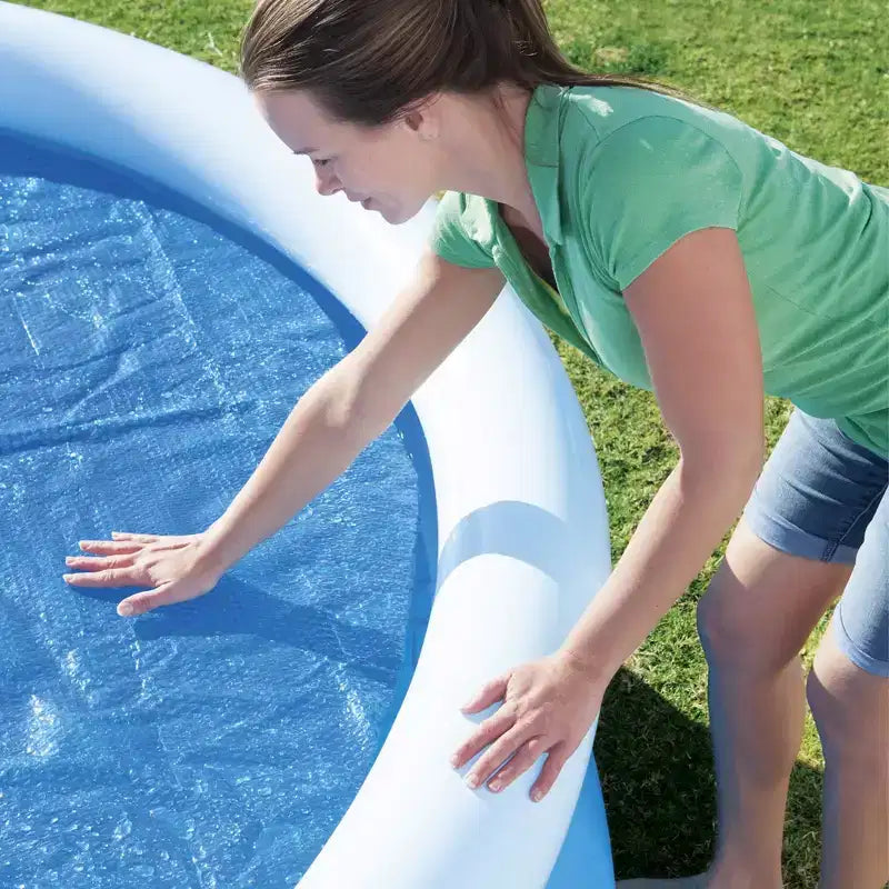 Bâche solaire ronde Bestway pour piscines rondes hors sol de 3,05 m – Maintien de la chaleur et protection contre les débris pour piscines extérieures