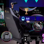 AMERLIFE Sedia da gaming ergonomica per PC - Supporto lombare Poggiatesta Braccioli 4D Sedia da computer