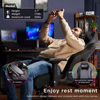 AMERLIFE Sedia da gaming ergonomica per PC - Supporto lombare Poggiatesta Braccioli 4D Sedia da computer