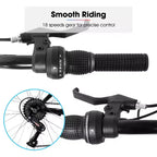 BAMCBASE 24 26 Mountain Bike, 18 velocità, telaio in acciaio ad alto tenore di carbonio, bicicletta MTB sportiva per adulti