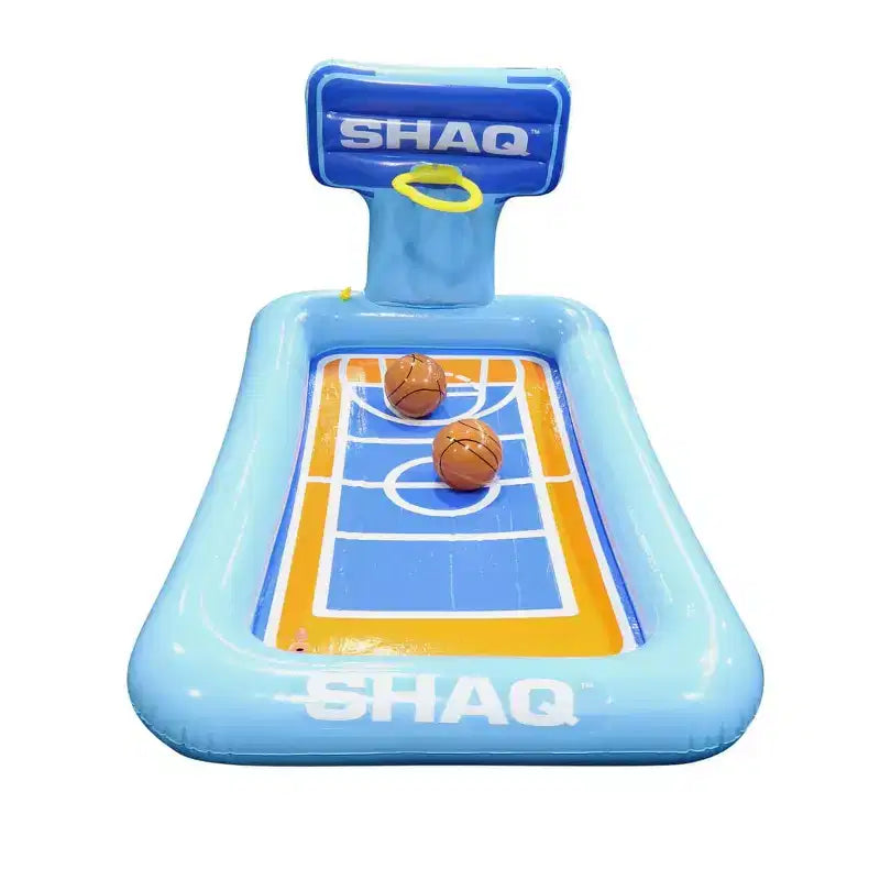 SHAQ Basketball Hoop Sprinkler Pool Inflatable Basketball Court