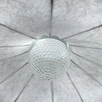 Lustre tambour moderne blanc en forme de fleur, hauteur réglable