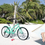 NAYSAYE Bicicletta da Spiaggia da 26 Pollici per Adulti, Bici da Pendolare a 7 velocità con Telaio in Acciaio per Donne per Corse Confortevoli, Verde Menta, 69.6*28.5*40.5