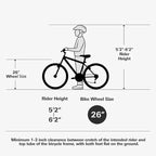 hykolity Vélo Tout Terrain VTT 26 pouces Vélo d'extérieur Cyclisme 18 Vitesses Vélos de Sport Piste Hors Route Suspension Intégrale pour Homme Adulte Unisexe Blanc