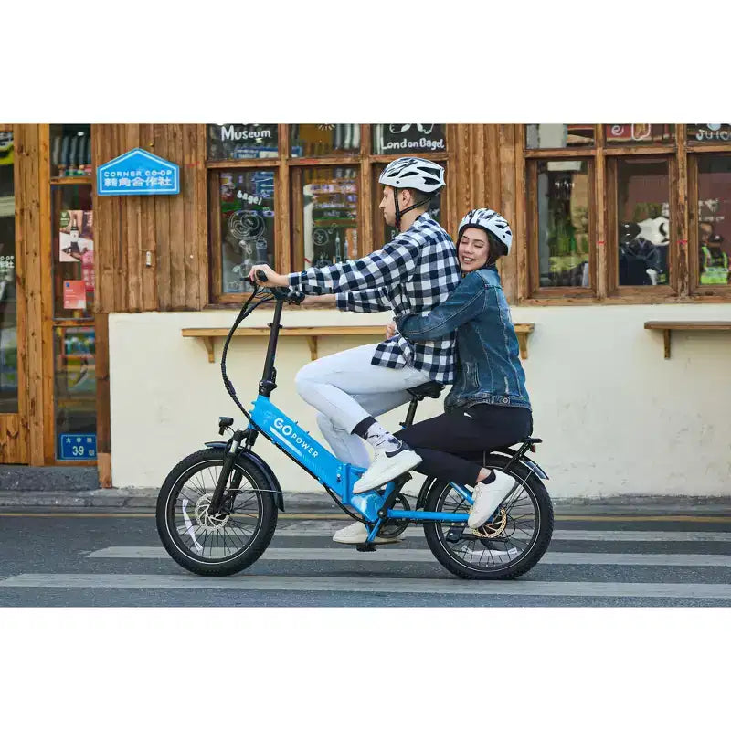 Bici Elettrica Pieghevole GoPowerBike GoPlus | eBike con pneumatici fat da 20" | Motore da 500W, velocità massima 32 km/h | Oltre 72 km di autonomia, 5 livelli di pedalata assistita | Prodotto a scatola aperta