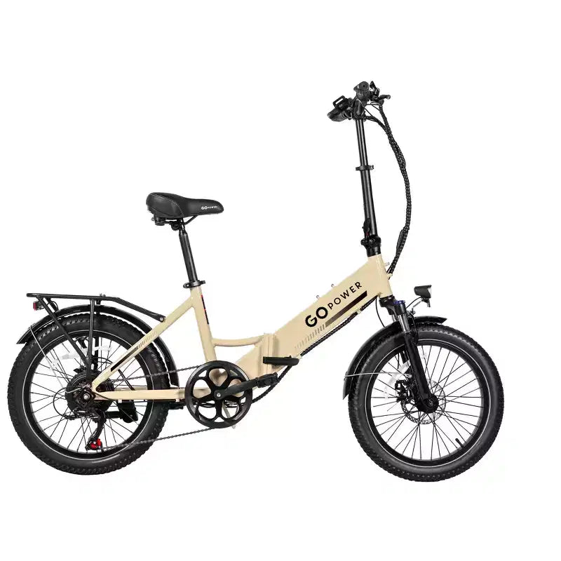 Bici Elettrica Pieghevole GoPowerBike GoPlus | eBike con pneumatici fat da 20" | Motore da 500W, velocità massima 32 km/h | Oltre 72 km di autonomia, 5 livelli di pedalata assistita | Prodotto a scatola aperta