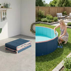 NAYSAYE Piscine Pliable Non Gonflable, Piscine Portable en PVC pour Enfants et Adultes, Piscine pour Chiens pour Jardin Extérieur, Piscine Hors Sol, 80.7*62*20