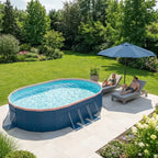 NAYSAYE Piscine Pliable Non Gonflable, Piscine Portable en PVC pour Enfants et Adultes, Piscine pour Chiens pour Extérieur Jardin Cour Hors Sol, 118*86*20