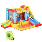 NAYSAYE Above Ground Pool Inflatable Water Slide Bounce House Multi Activity for Kids Outdoor Use, Multicolor, 130.00*104.30*72.80