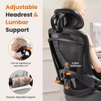 Chaise de bureau Bestier avec support lombaire et appui-tête réglables, chaise d'ordinateur en maille confortable avec accoudoirs relevables souples, chaise de jeu à hauteur réglable