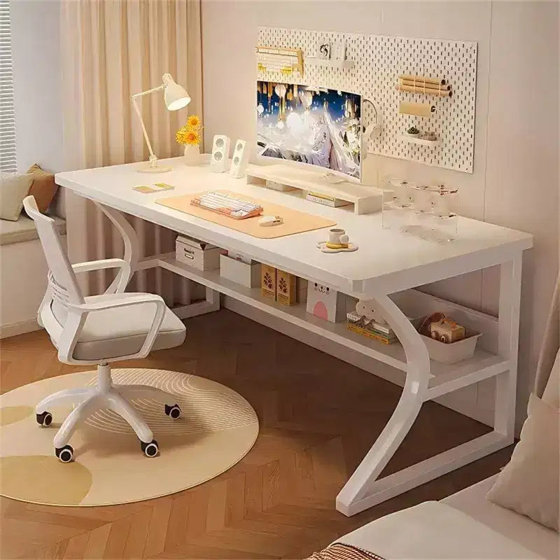 Scrivania per computer, scrivania da gaming, scrivania da studio, scrivania per computer da studente, oversize, postazione di lavoro ergonomica moderna in stile racing per adulti e ragazzi