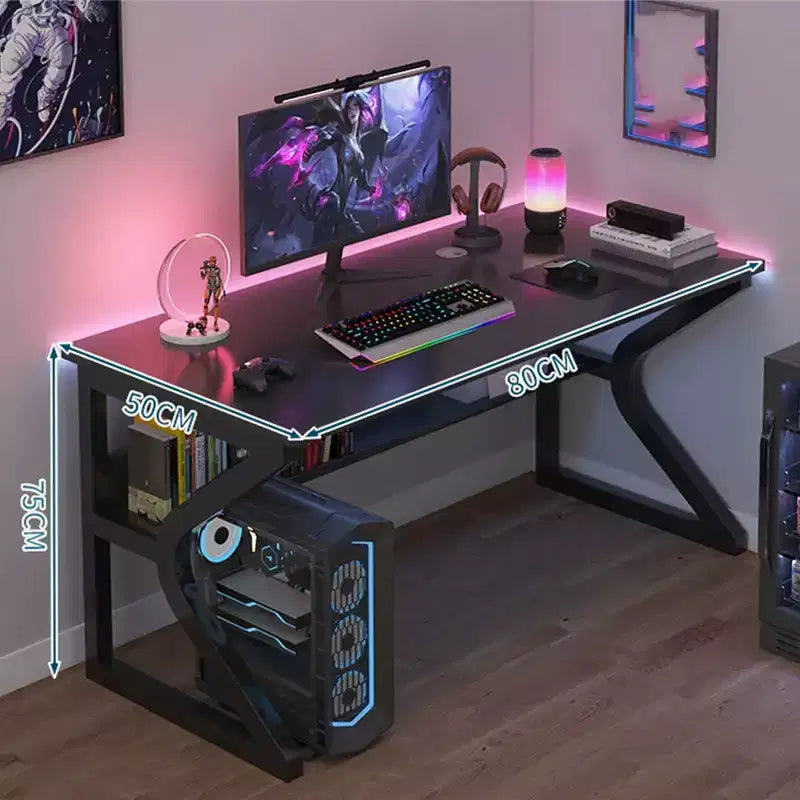 Scrivania per computer, scrivania da gaming, scrivania da studio, scrivania per computer da studente, oversize, postazione di lavoro ergonomica moderna in stile racing per adulti e ragazzi
