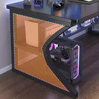 Scrivania per computer, scrivania da gaming, scrivania da studio, scrivania per computer da studente, oversize, postazione di lavoro ergonomica moderna in stile racing per adulti e ragazzi