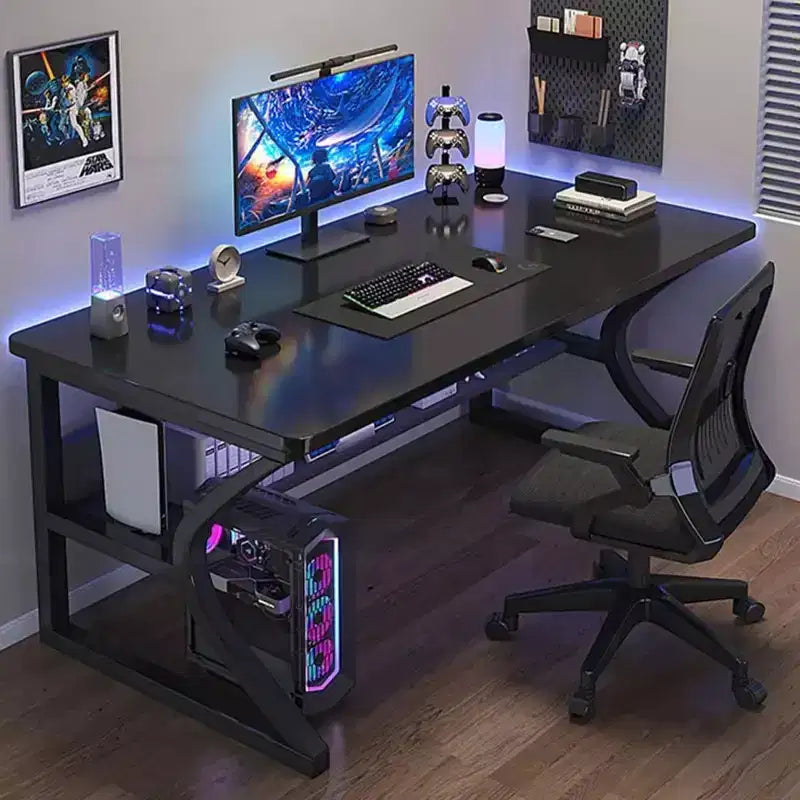 Scrivania per computer, scrivania da gaming, scrivania da studio, scrivania per computer da studente, oversize, postazione di lavoro ergonomica moderna in stile racing per adulti e ragazzi
