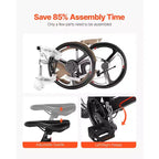 Bici da Corsa VEVOR, Bici da Corsa con Ruote 700C, Sistema di Trasmissione SHIMANO 21 Velocità, Bici da Strada per Pendolari in Città con Telaio in Acciaio al Carbonio, Nera