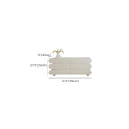 Commode double ovale en bois blanc glamour avec tiroirs à fermeture douce