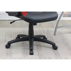 Sedia da ufficio Okak regolabile in altezza, sedia da scrivania imbottita con ruote, comoda sedia da gaming per ufficio, studio, sala giochi