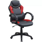Sedia da ufficio Okak regolabile in altezza, sedia da scrivania imbottita con ruote, comoda sedia da gaming per ufficio, studio, sala giochi