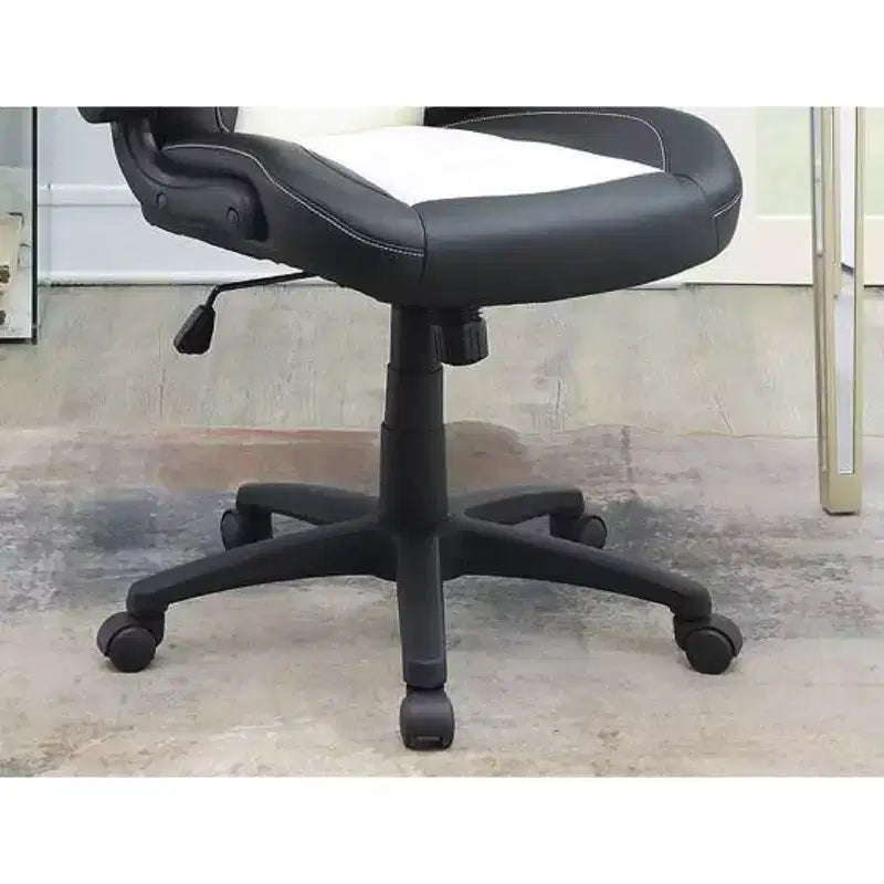 Sedia da ufficio Okak regolabile in altezza, sedia da scrivania imbottita con ruote, comoda sedia da gaming per ufficio, studio, sala giochi